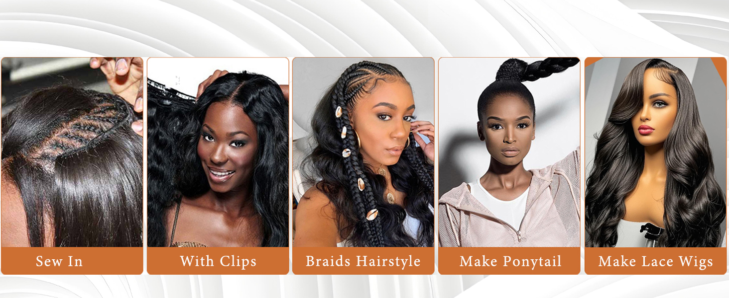 sew in human hair bundles body wave