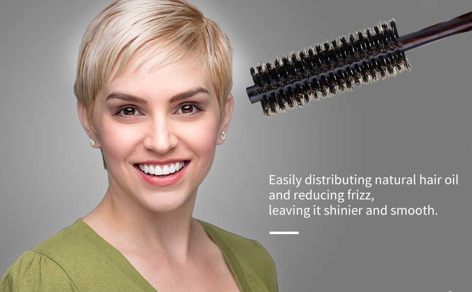 Small round Boar Bristle brush
