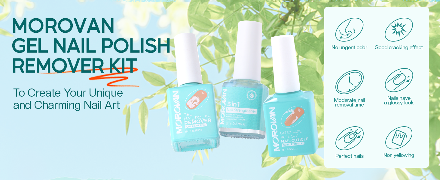 MOROVAN GEL NAIL POLISH REMOVER KIT