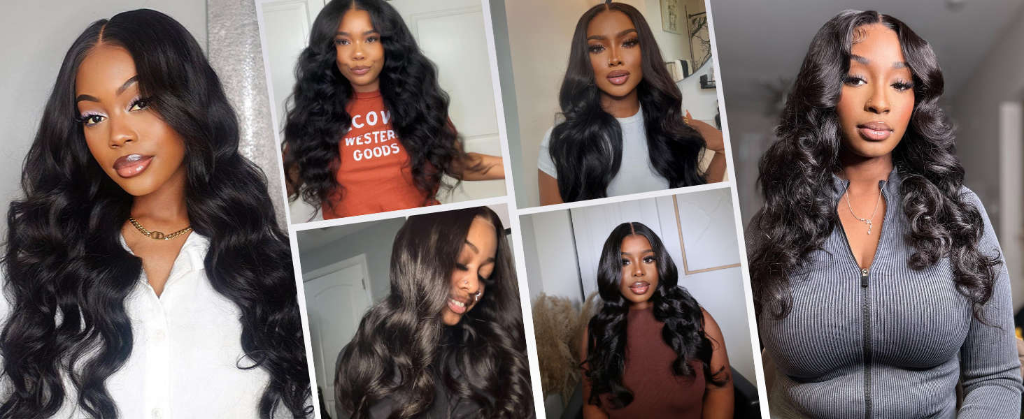 body wave u part wig human hair