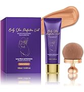Body Coverage Perfector with Brush, Waterproof Leg & Body Makeup for Tattoo & Scar Cover Up, Long...