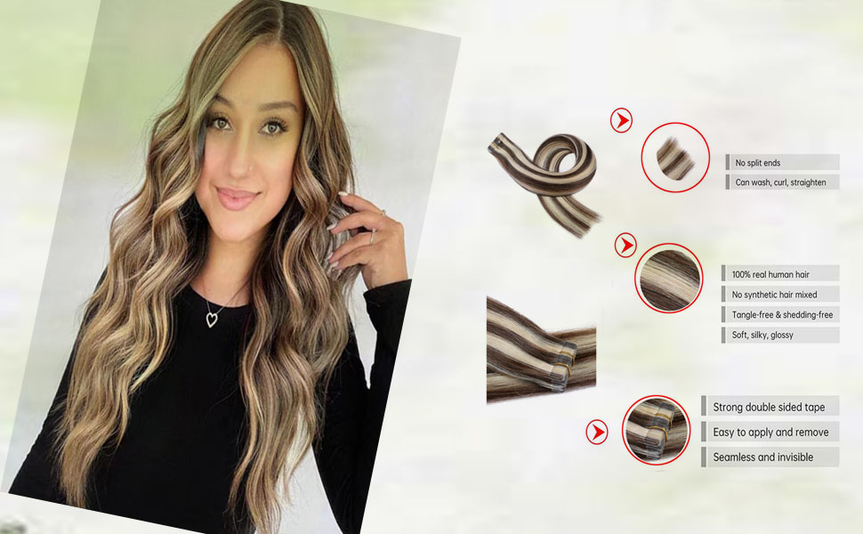 tape in hair extensions human hair