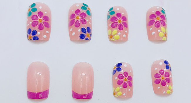 short glue on nails