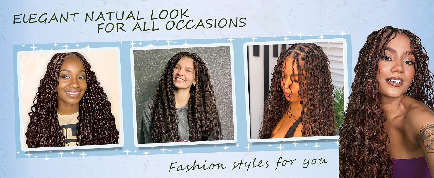 Curly Hair Extensions for Boho Braids