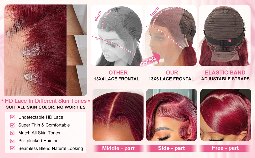 HD lace frontal wigs