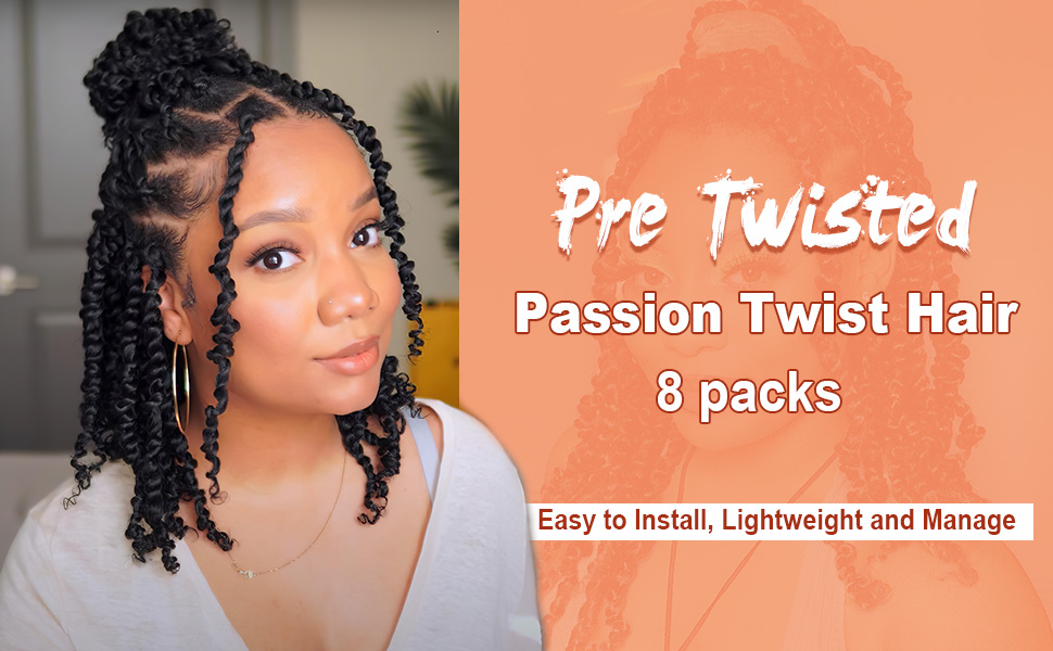 pre twisted passion twist hair