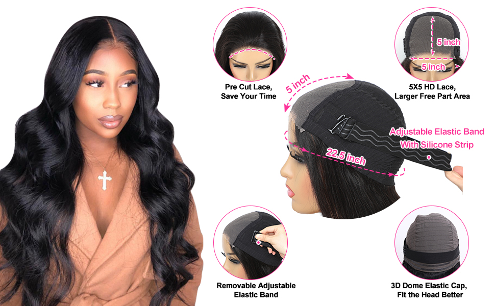 glueless wigs human hair