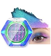 CHARMACY Multichrome Glitter Eyeshadow, Intense Pigmentation Chameleon Sparkling Eyeshadow, Brigh...