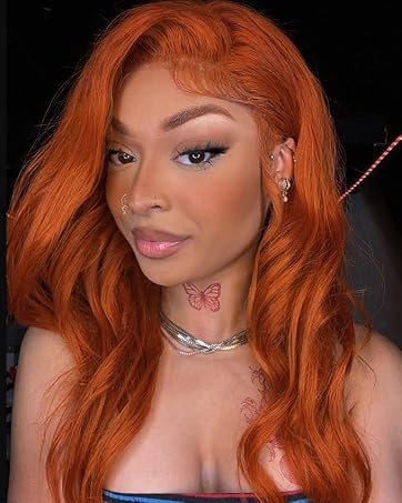 ginger colour lace front wig