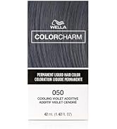 COLORCHARM Permanent Liquid Hair Color for Gray Coverage, 050 Cooling Violet, 1.4 oz