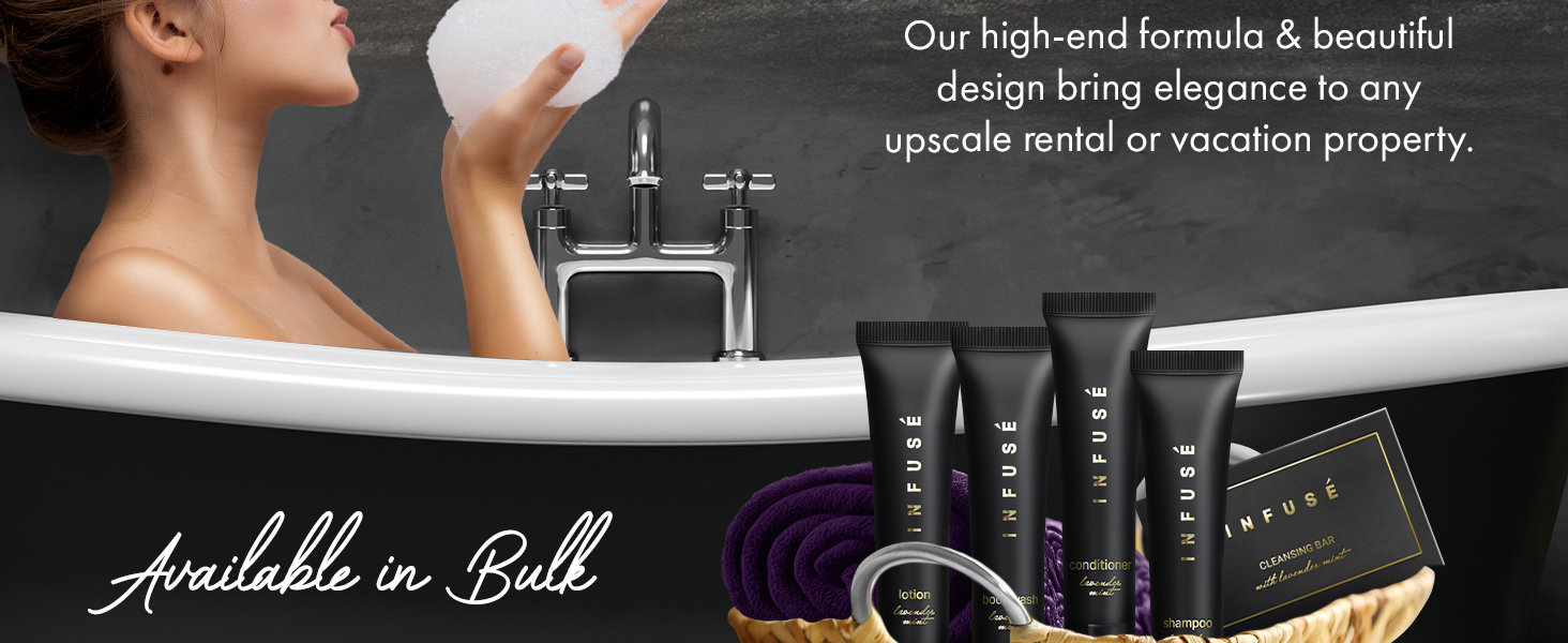 Infuse Black Travel Size Hospitality Set