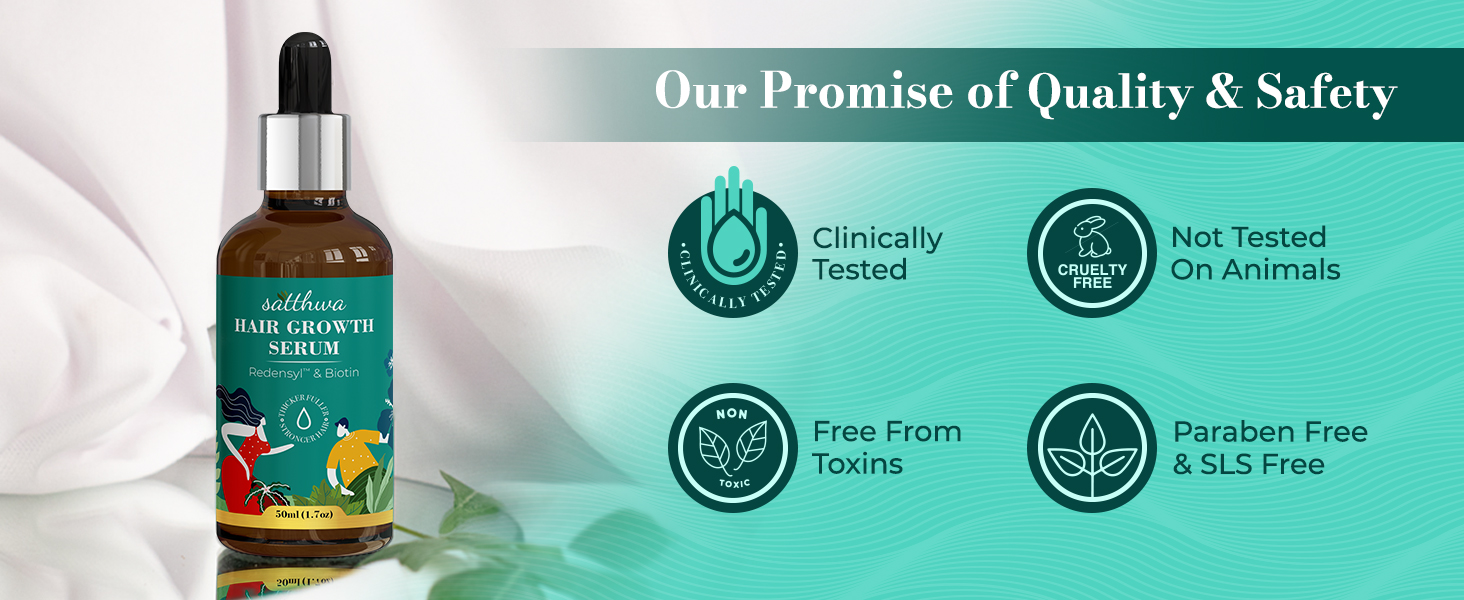 plant based natural redensyl biotin hair growth serum reduce hair fall and increase hair growth