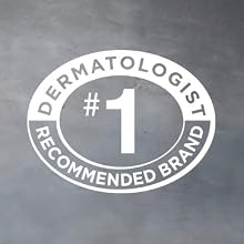 Icon of an oval ring with a #1 in the middle with the embroidered phrase: 'DERMATOLOGIST RECOMMENDED
