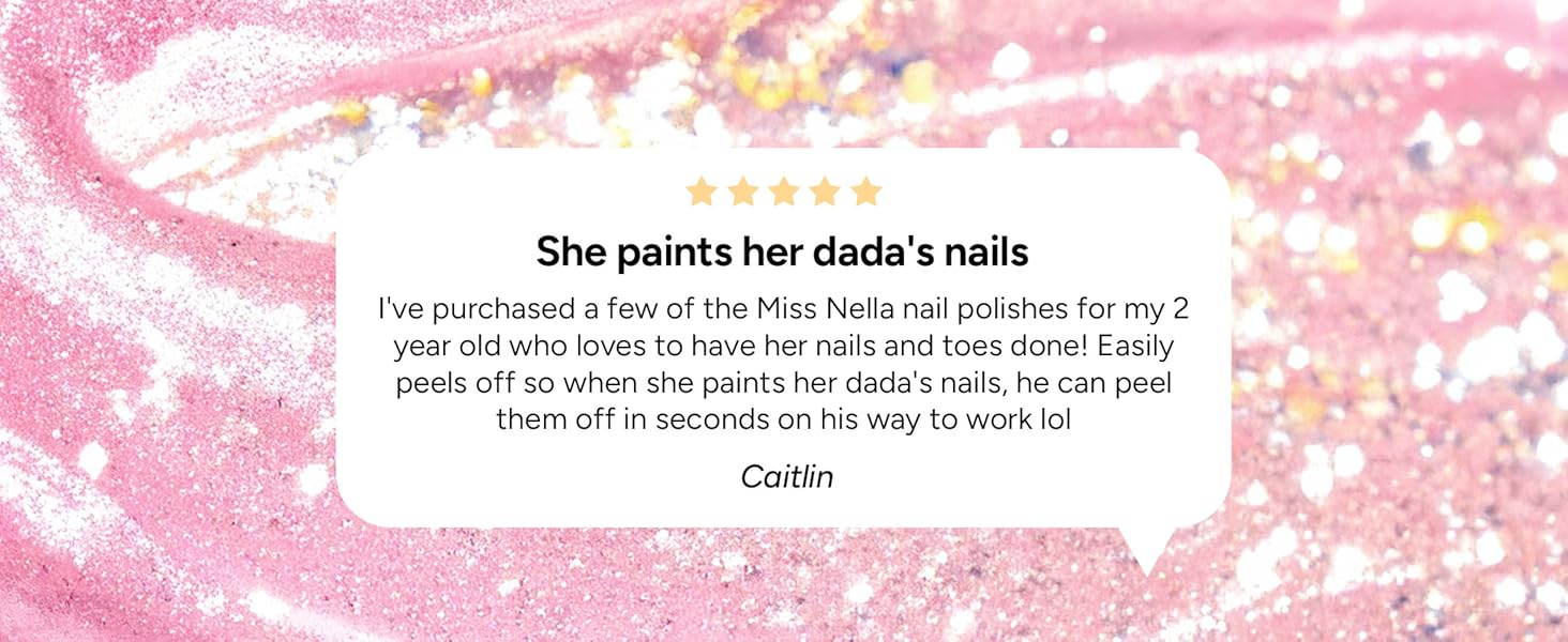 peel off nail polish, ella and mila nail polish, gold nail polish, non toxic nail polish foe kids