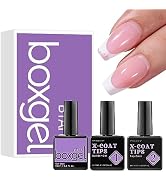 btartboxnails Nail Tips Builder Gel Set - 15ml Nail Tip Builder Gel 15ml Top Coat with Gel Nail G...