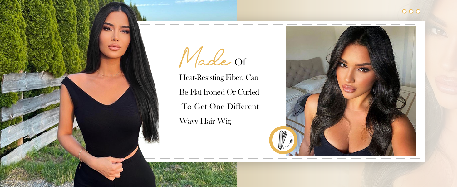Long Black Wigs Straight