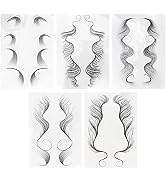 Hair Edges Stickers 5 Sheets Baby Hair Edges Hair Temporary Stickers DIY Hairstyling Hair Sticker...