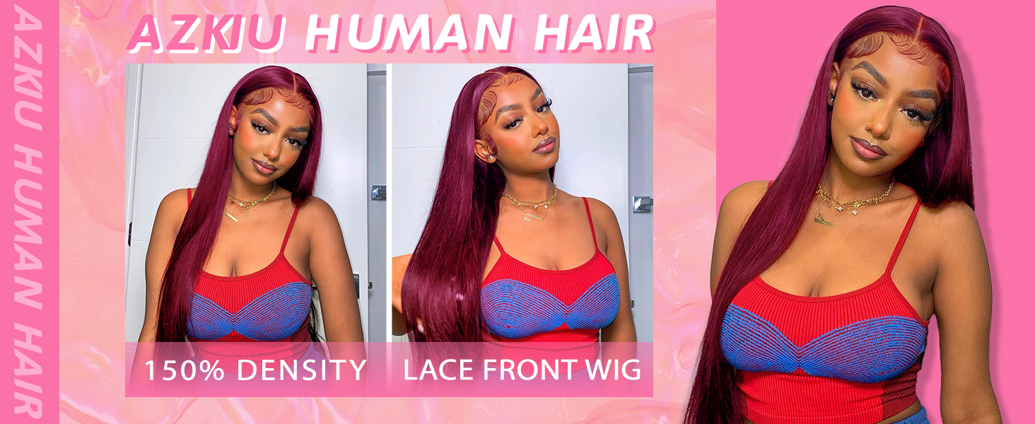99J Straight Human hair wig