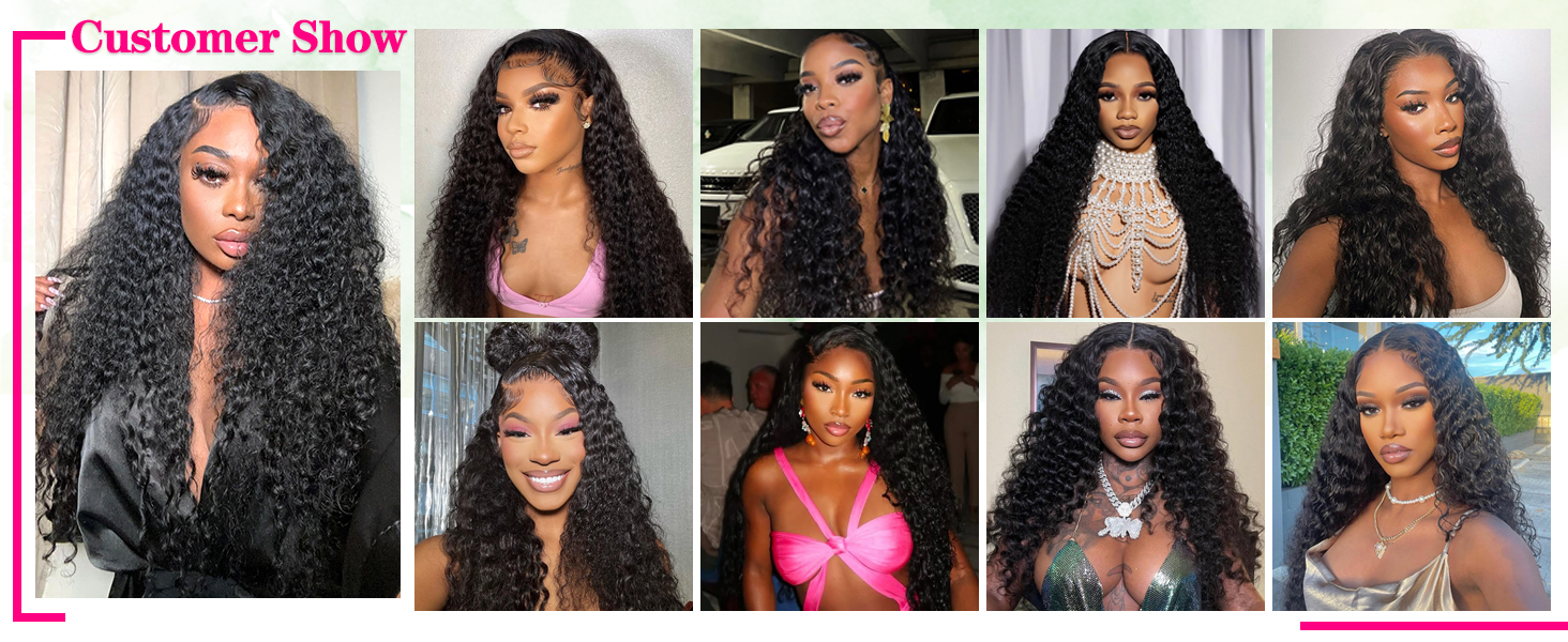 deep wave wig human hair