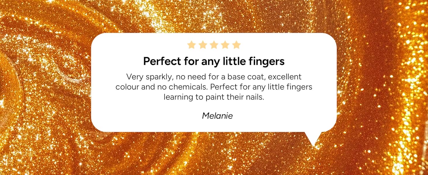 Perfect for little fingers, peel off nail polish, non toxic nail polish for toddlers, glitter polish
