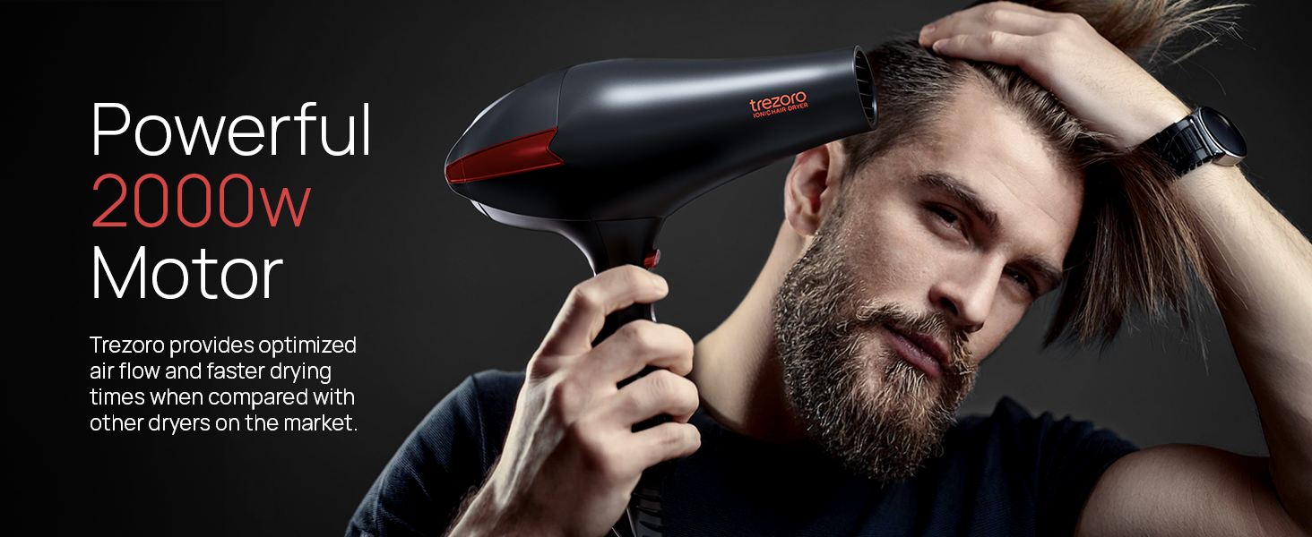 Trezoro - Ionic Salon Hair Dryer - BRG