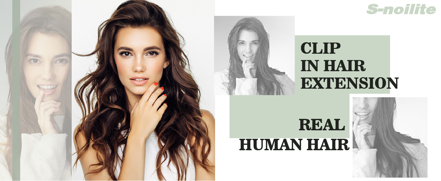 Clip in Hair Extensions Real Human Hair