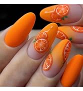 Press On Nails French Tip Fake Nails, Full Cover Gel Reusable Acrylic Nails, Reusable Nail Kit wi...