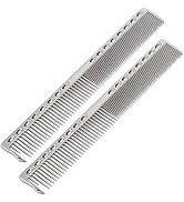 Styling Comb 2pcs Professional Stainless Steel Haircut Comb Salon Hairdressing Comb Styling Tool ...