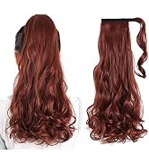 Ponytail Hair Extensions,HSPJHTM Auburn Ponytail Extension 20