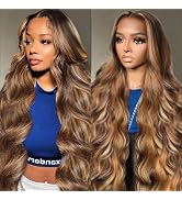 Highlight Ombre Lace Front Wig Human Hair 26In Honey Blonde Wig Human Hair Body Wave Lace Front W...