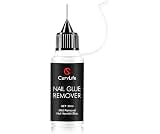 Curvlife 20ml Pinpoint Nail Glue Remover for Press on, Multi-Functional Remover for Nails Tips, Gentle Glue Remover for Gel x Nails, Non-Acetone Nail Polish Remover