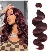 REMY HAIR Red Human Hair Bundles 99j Body Wave Bundles 18 Inch Burgundy Bundles Unprocessed Brazi...