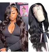 30 Inch Lace Front Wig Human Hair 180 Density Glueless Body Wave Human Hair Wigs for Black Women ...