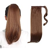 Brown Ponytail Hair Extensions,HSPJHTM Ponytail Extension 18