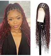Brinbea 13x8 HD Lace Front Braided Wigs Box Braid Wig with Baby Hair Knotless Boho Braided Wigs f...