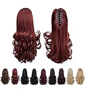 Auburn Ponytail Extension,Claw Clip Ponytails 12