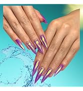 Stiletto Long | Gel Nail Tips | NABulous Nails | Stiletto Long Soft Gel Nail Tips | Full Cover & ...