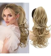 NAYOO Claw Clip Ponytail Extension Blonde 18