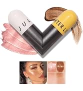 AKARY Liquid Highlighter Makeup for Face Body, Contour Foundation Illuminator Boom Stick, Two-col...