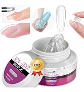 Monja Solid Builder Gel for Nails 60g Large Capacity Clear Hard Glue 3D Sculpting Strenghthen Gel...