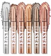 LANGMANNI Eyeshadow Stick, 6 PCS Waterproof Multi-Color Eyeshadow Pen Set, Creamy Long-Lasting Ey...