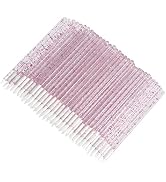 50PCS Crystal Disposable Eyeliner Makeup Brushes Applicator Cosmetic Eye Wands (Pink 50PCS)