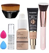 PHOERA Foundation, PHOERA CC+ Cream Color Correcting Anti Aging Hydrating Serum &SPF 25+, PHOERA ...
