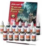 Miniature Paints Set - 13pcs 20ml Game Colors Miniature Painting Kit, with 1 Kolinsky Paintbrush,...