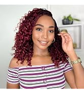 Yewell Goddess Box Braids Crochet Hair 12 Inch Boho Crochet Box Braids With Curly Ends For Black ...
