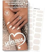 SEMINCA Semi Cured Gel Nail Strips(Cream Cotton)Salon-Quality, Long Lasting, Easy to Apply & Remo...