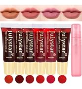 Lip Stain Set, 6 Colors Lip Stain Peel Off Mask Lip Gloss, Hydrating Lip Tattoo Lip Tint Stain Ma...