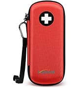 MEDMAX Epipen Medical Carrying Case, Hard Shell EVA Shock Absorption Travel Medication Organizer ...