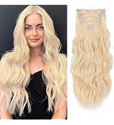 NAYOO Clip in Hair Extensions for Women Ginger Orange