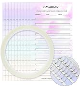 NAGARAKU Eyelash Extension Storage Card Premade Fans Volume Lash Storage 2mm Sticky Strip False E...